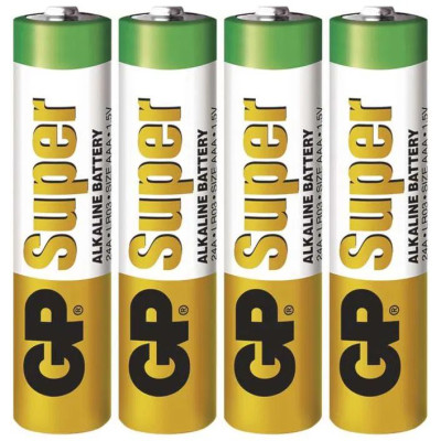 Alkalická batéria GP Super LR03 (AAA) 4ks