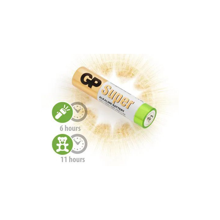 Alkalická batéria GP Super LR03 (AAA) 4ks