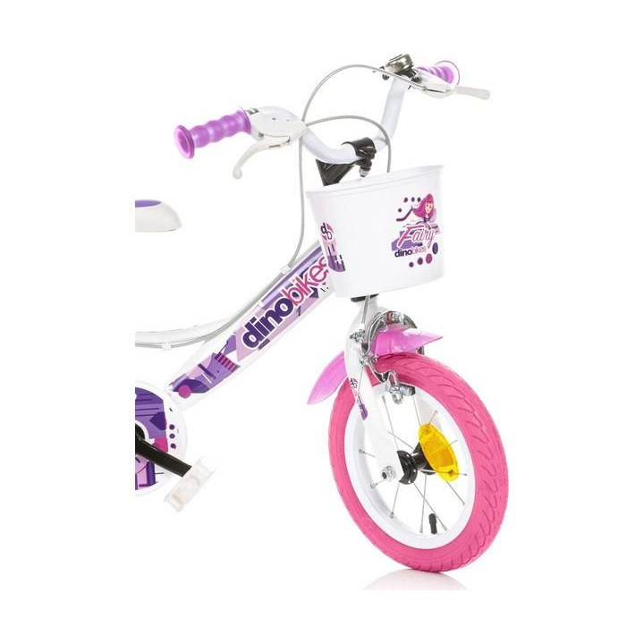 DINO Bikes - Dětské kolo 12" Fairy bílé