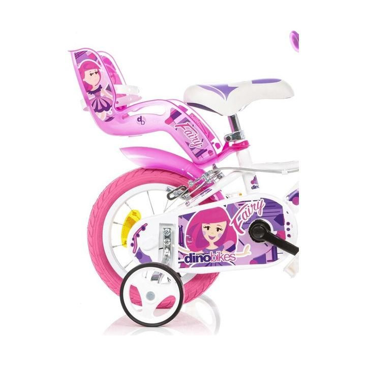 DINO Bikes - Dětské kolo 12" Fairy bílé