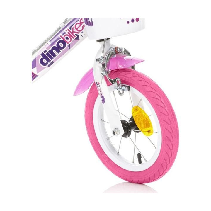 DINO Bikes - Dětské kolo 12" Fairy bílé
