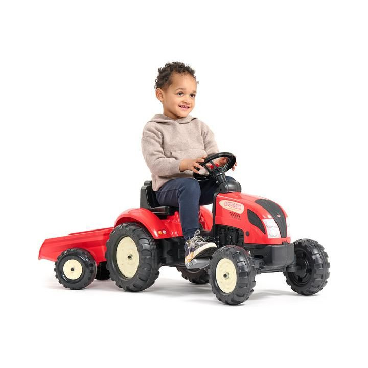 FALK - Šlapací traktor Kiddy Farm s vlečkou