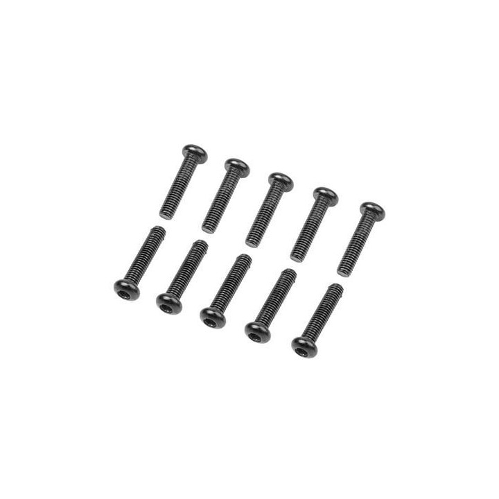 M3x14mm Imbusové šroubky s kulatou hlavou, 10 ks.