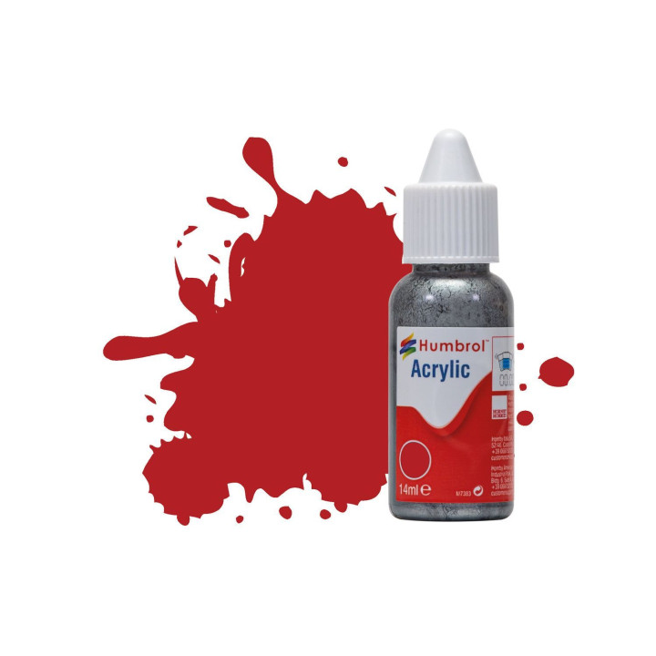 HUMBROL Humbrol barva akryl DB0153 - No 153 Insignia Red Matt - 14ml 31-DB0153