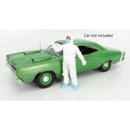 AMERICAN DIORAMA FIGURES MAN - HAZMAT CREW FIGURE VI - WHITE 1/18