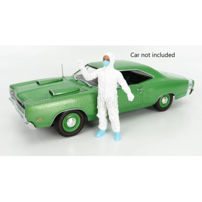 AMERICAN DIORAMA FIGURES MAN - HAZMAT CREW FIGURE VI - WHITE 1/18