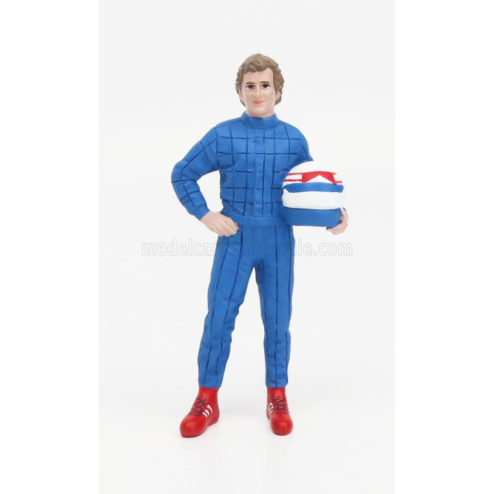 AMERICAN DIORAMA FIGURES MAN RACING LEGEND 80s-B - BLUE 1/18