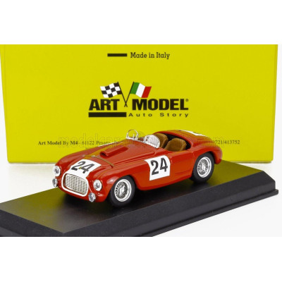 ART MODEL FERRARI 195S SPIDER 2.3L V12 TEAM LUIGI CHINETTI N 24 24h LE MANS 1950 LUIGI CHINETTI - PIERRE LOUIS DREYFUS - RED 1/4
