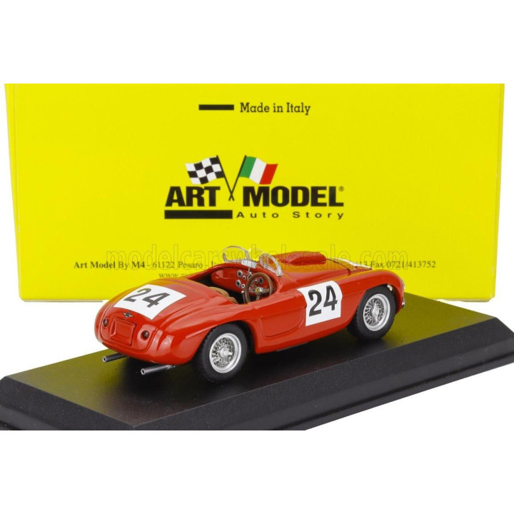 ART MODEL FERRARI 195S SPIDER 2.3L V12 TEAM LUIGI CHINETTI N 24 24h LE MANS 1950 LUIGI CHINETTI - PIERRE LOUIS DREYFUS - RED 1/4