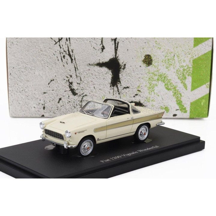 AUTOCULT FIAT 1200 VIGNALE WONDERFUL ITALY 1958 - IVORY 1/43