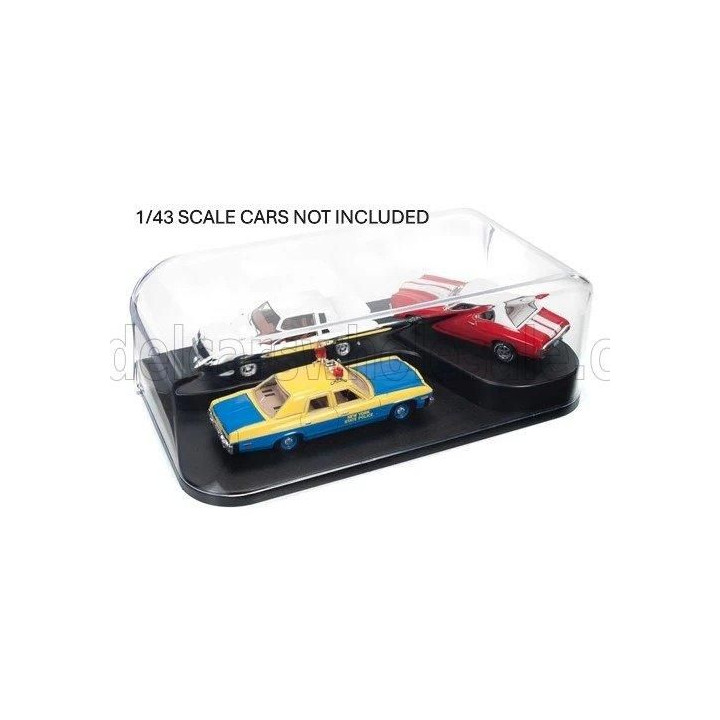 AUTOWORLD VETRINA DISPLAY BOX SET 3 IN 1 DISPLAY CASE INTERCHANGEABLE INSERTS - Lungh.LENGHT cm 27.0 X Largh.WIDTH cm 14.0 X Alt