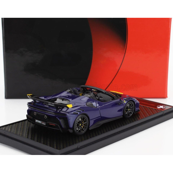 BBR MODELS FERRARI SF90 XX STRADALE SPIDER 2024 - BLU ELETTRICO - BLUE YELLOW BLACK 1/43