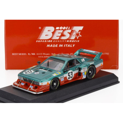 BEST MODEL LANCIA BETA MONTECARLO TURBO TEAM LANCIA CORSE N 53 24h LE MANS 1980 CARLO FACETTI - MARTINO FINOTTO - GREEN RED 1/43