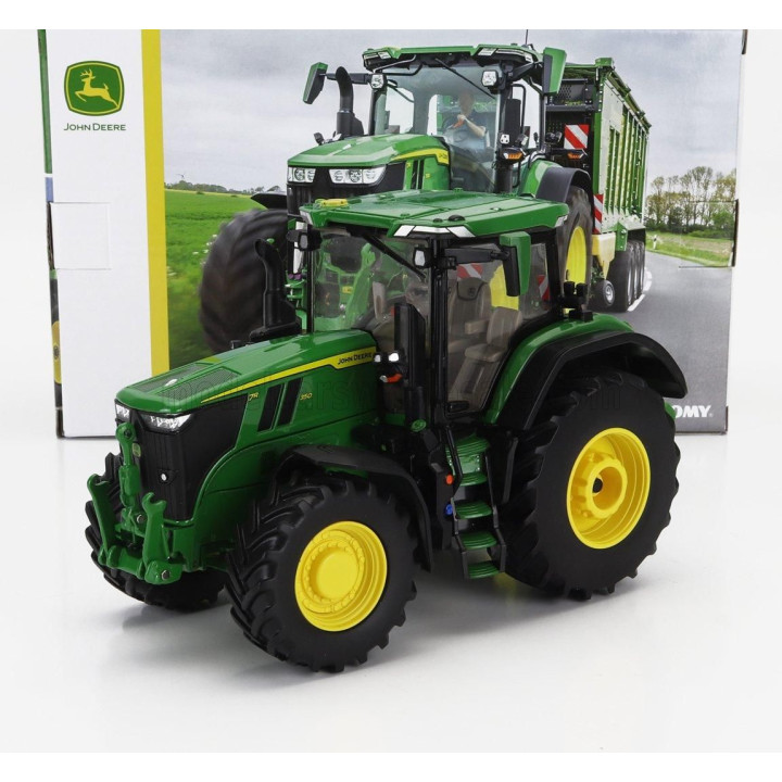 BRITAINS JOHN DEERE T7R 350 TRACTOR 2022 - GREEN YELLOW 1/32