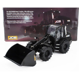 BRITAINS JCB TM420S RUSPA GOMMATA BLACK EDITION - TRACTOR SCRAPER - BLACK 1/32