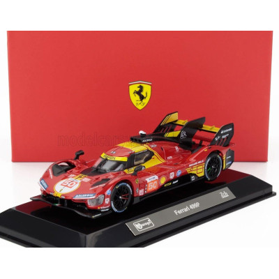 BURAGO FERRARI 499P 3.0L TURBO V6 TEAM FERRARI AF CORSE N 50 WINNER 24h LE MANS 2024 ANTONIO FUOCO - MIGUEL MOLINA - NICKLAS NIE