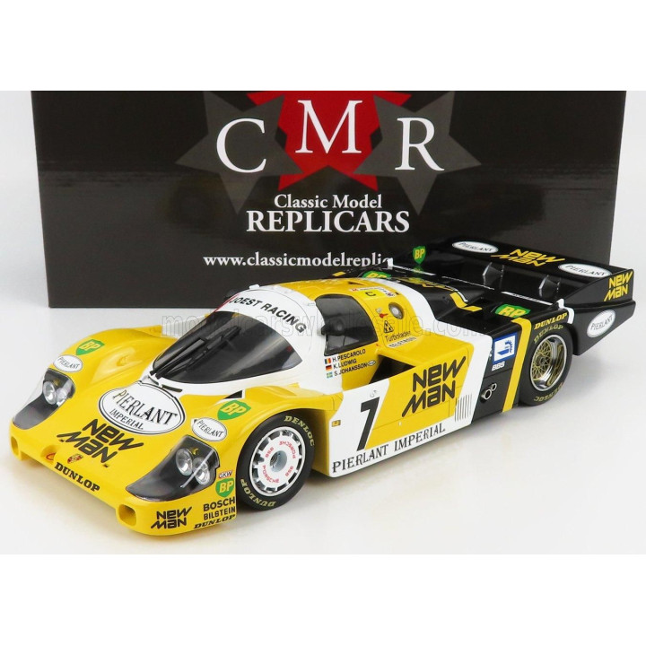 CMR PORSCHE 956L TURBO TEAM NEWMAN JOEST RACING N 7 WINNER 24h LE MANS 1984 K.LUDWIG - H.PESCAROLO - S.JOHANSSON - YELLOW BLACK 