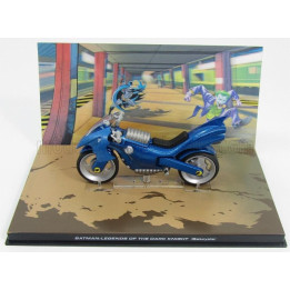 EDICOLA BATMAN BATCYCLE - LEGEND OF THE DARK KNIGHT - BLUE MET 1/18