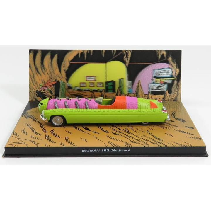 EDICOLA BATMAN UOMO FALENA - MOTHMAN CAR 63 - LIGHT GREEN PINK 1/43