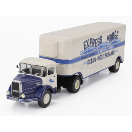 EDICOLA BERNARD 150MB TRUCK SEMI-FRIGO EXPRESS MAREE TRANSPORTS 1951 - WITHOUT CARD BOX - CREAM BLUE 1/43