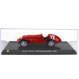 EDICOLA FERRARI F1  375 N 12 SEASON951 JOSE FROILAN GONZALEZ - CON VETRINA - WITH SHOWCASE - RED 1/24