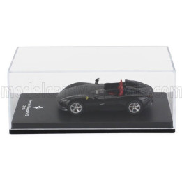 EDICOLA FERRARI MONZA SP2 2018 - CON VETRINA - WITH SHOWCASE - NEW BLACK DAYTONA MET 1/64