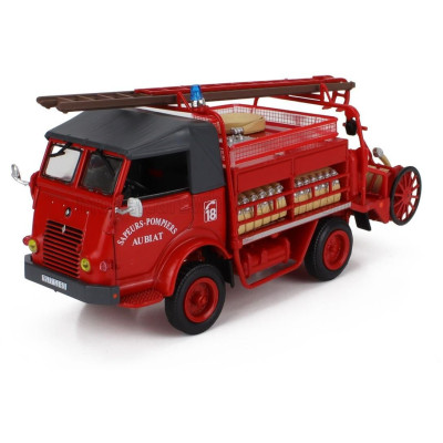 EDICOLA RENAULT GALION TANKER TRUCK FIRE ENGINE AUBIAT 1961 - RED GREY 1/43