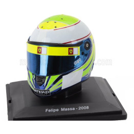 EDICOLA HELMET F1  CASCO HELMET FELIPE MASSA F2008 TEAM FERRARI SEASON 2008 - LIGHT GREEN BLUE WHITE 1/5