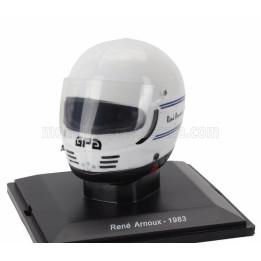 EDICOLA HELMET F1  CASCO HELMET RENE ARNOUX 126 C2B TEAM FERRARI SEASON 1983 - WHITE 1/5