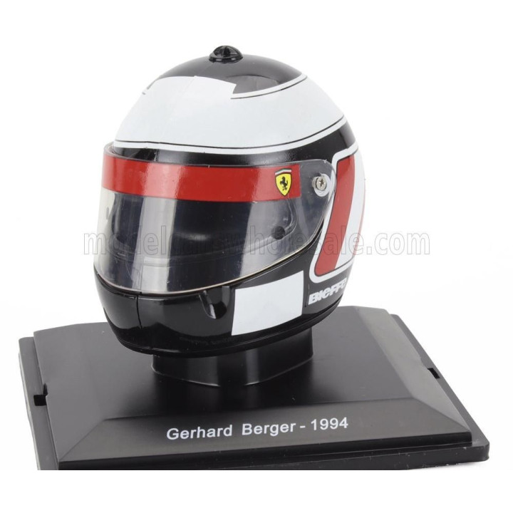 EDICOLA HELMET F1  CASCO HELMET GERHARD BERGER  412 T1B TEAM FERRARI SEASON 1994 - BLACK RED WHITE 1/5
