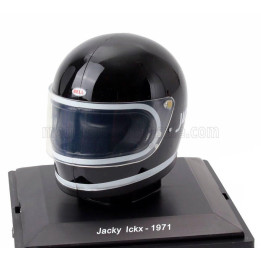 EDICOLA HELMET F1  CASCO HELMET JACKY ICKX 312 B2 TEAM FERRARI SEASON 1971 - BLACK 1/5