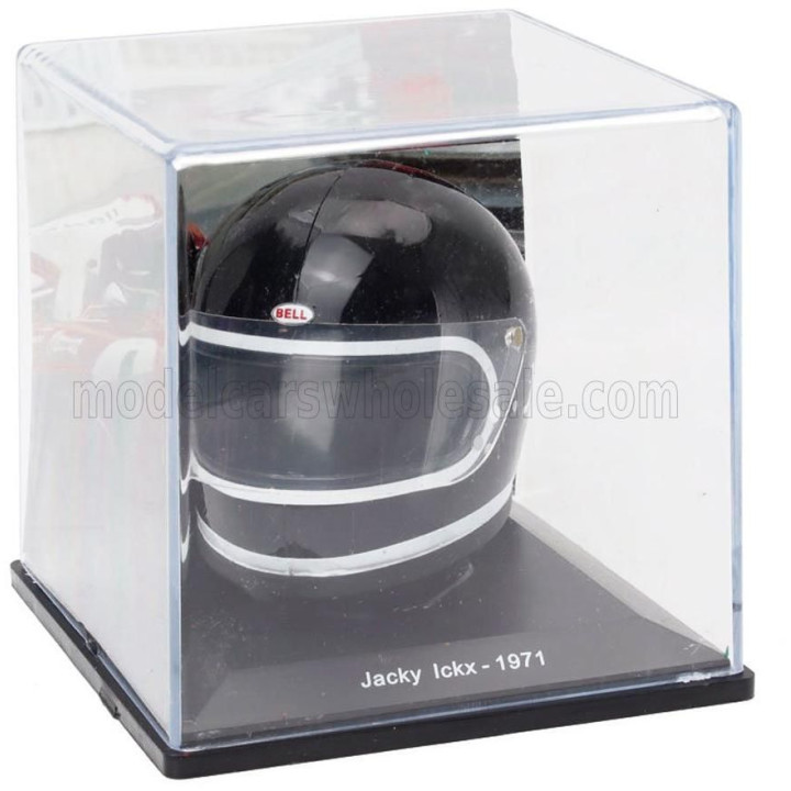 EDICOLA HELMET F1  CASCO HELMET JACKY ICKX 312 B2 TEAM FERRARI SEASON 1971 - BLACK 1/5