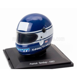 EDICOLA HELMET F1  CASCO HELMET PATRICK TAMBAY 126 C2B TEAM FERRARI SEASON 1983 - BLUE WHITE 1/5