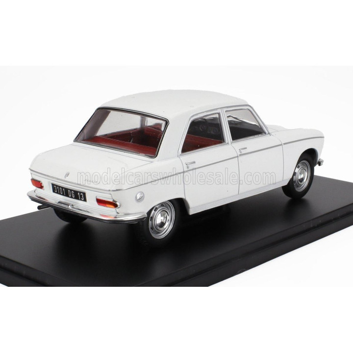 EDICOLA PEUGEOT 204 1968 - CON VETRINA - WITH SHOWCASE - WHITE 1/24