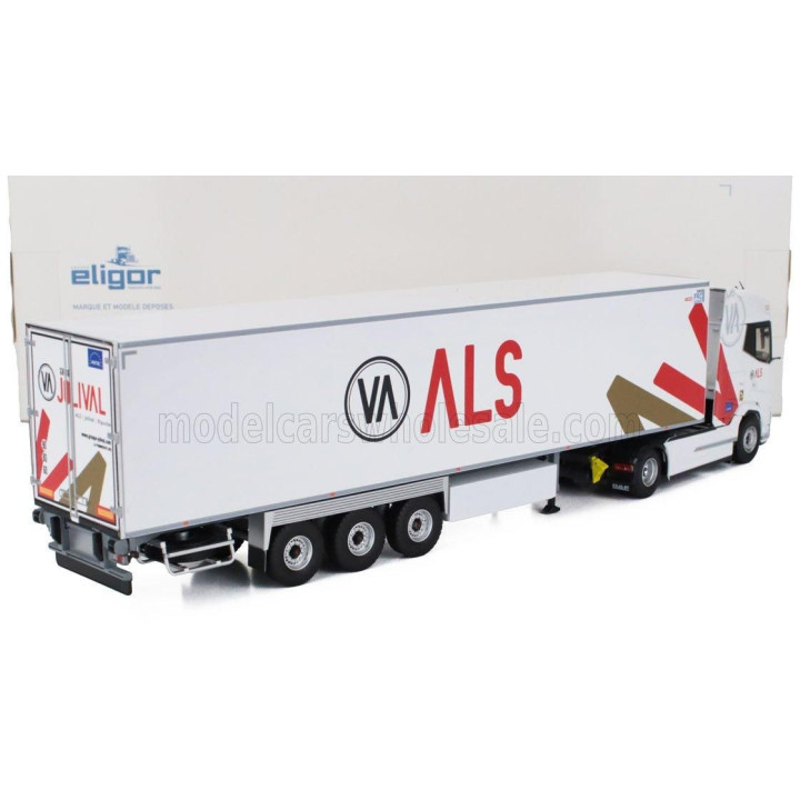 ELIGOR DAF XG TRUCK SEMI-FRIGO ALS TRANSPORTS 2021 - WHITE 1/43