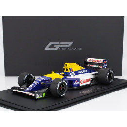 GP REPLICAS WILLIAMS F1  FW14B RENAULT N 6 2nd BRITISH GP 1992 RICARDO PATRESE - BLUE YELLOW WHITE 1/12