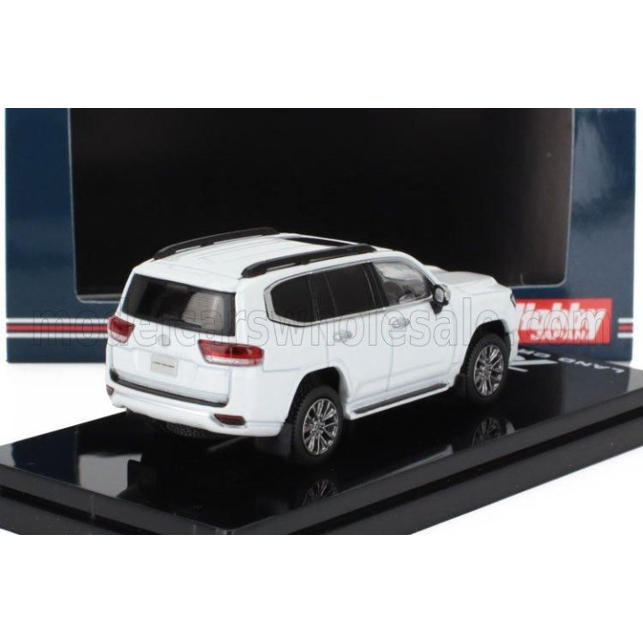 IGNITION MODEL TOYOTA LAND CRUISER (JA300W) ZX 2023 - BLACK RED INTERIOR - WHITE PEARL MET 1/64