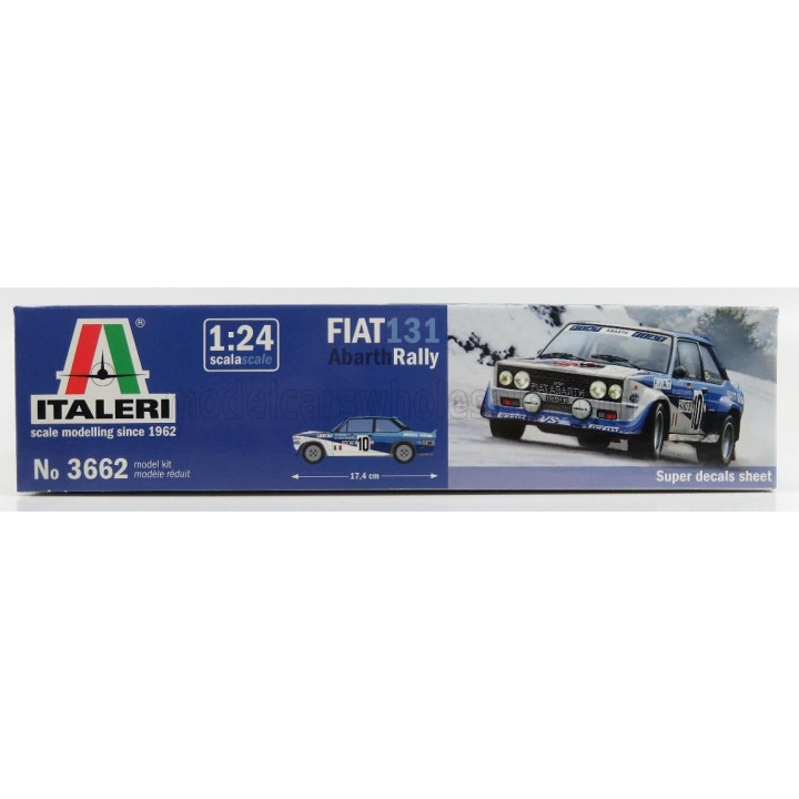 ITALERI FIAT 131 ABARTH TEAM FIAT ITALIA N 10 WINNER RALLY MONTECARLO 1980 W.ROHRL - C.GEISTDORFER 1/24