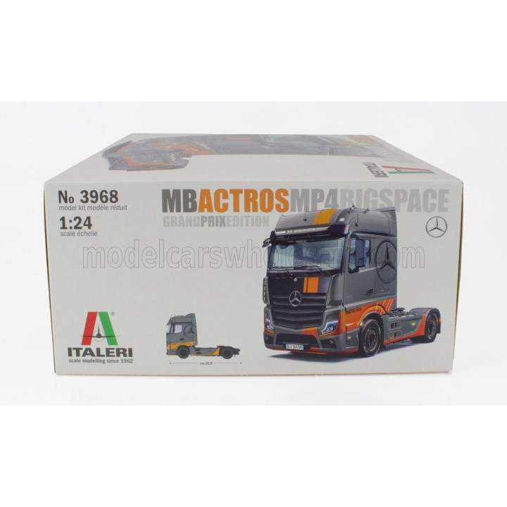 ITALERI MERCEDES BENZ ACTROS 1845 MP4 BIGSPACE TRACTOR TRUCK GRAND PRIX EDITION 2-ASSI 2020 1/24