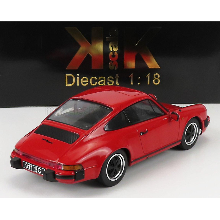 KK SCALE PORSCHE 911 SC COUPE 1983 - RED 1/18