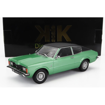 KK SCALE FORD ENGLAND TAUNUS GT COUPE 1971 - GREEN BLACK 1/18