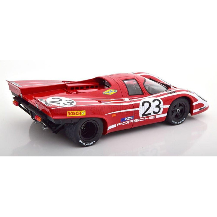 KK SCALE PORSCHE 917K 4.9L TEAM SALZBURG N 23 WINNER 24h LE MANS 1970 HANS HERRMANN - RICHARD ATTWOOD - RED WHITE 1/18
