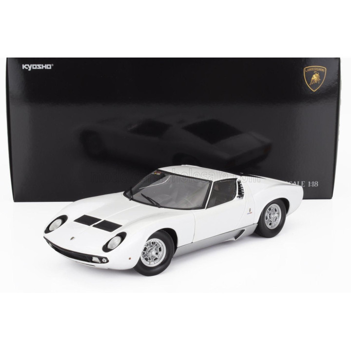 KYOSHO LAMBORGHINI MIURA P400 1968 - WHITE SILVER 1/18