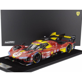 LOOKSMART FERRARI 499P 3.0L TURBO V6 TEAM FERRARI AF CORSE N 50 WINNER 24h LE MANS 2024 ANTONIO FUOCO - MIGUEL MOLINA - NICKLAS 