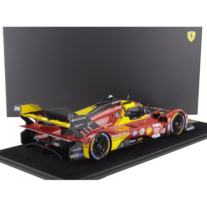 LOOKSMART FERRARI 499P 3.0L TURBO V6 TEAM FERRARI AF CORSE N 50 WINNER 24h LE MANS 2024 ANTONIO FUOCO - MIGUEL MOLINA - NICKLAS 