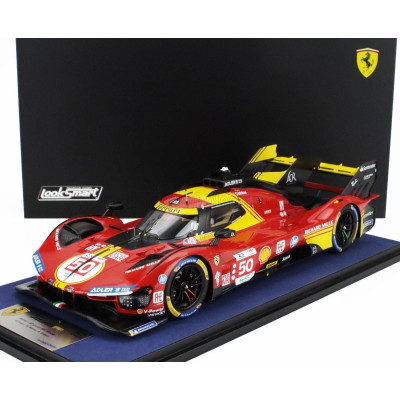 LOOKSMART FERRARI 499P 3.0L TURBO V6 TEAM FERRARI AF CORSE N 50 WINNER 24h LE MANS 2024 ANTONIO FUOCO - MIGUEL MOLINA - NICKLAS 