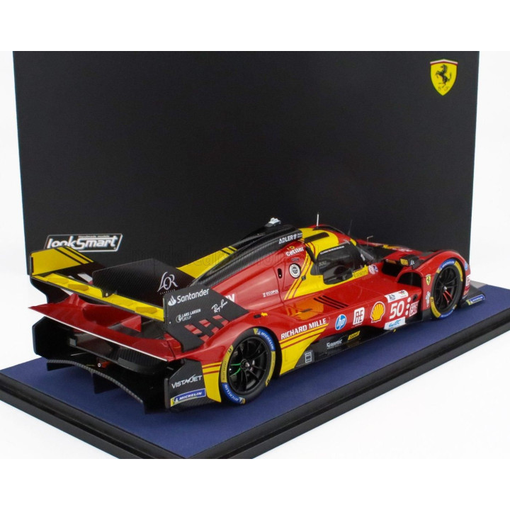 LOOKSMART FERRARI 499P 3.0L TURBO V6 TEAM FERRARI AF CORSE N 50 WINNER 24h LE MANS 2024 ANTONIO FUOCO - MIGUEL MOLINA - NICKLAS 