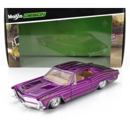 MAISTO BUICK RIVIERA LOWRIDERS 1965 - PURPLE MET 1/26