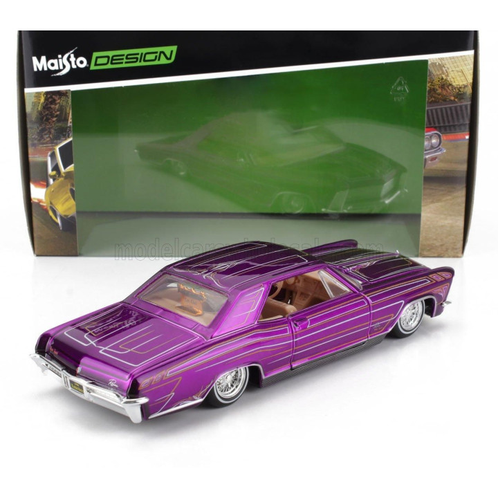 MAISTO BUICK RIVIERA LOWRIDERS 1965 - PURPLE MET 1/26