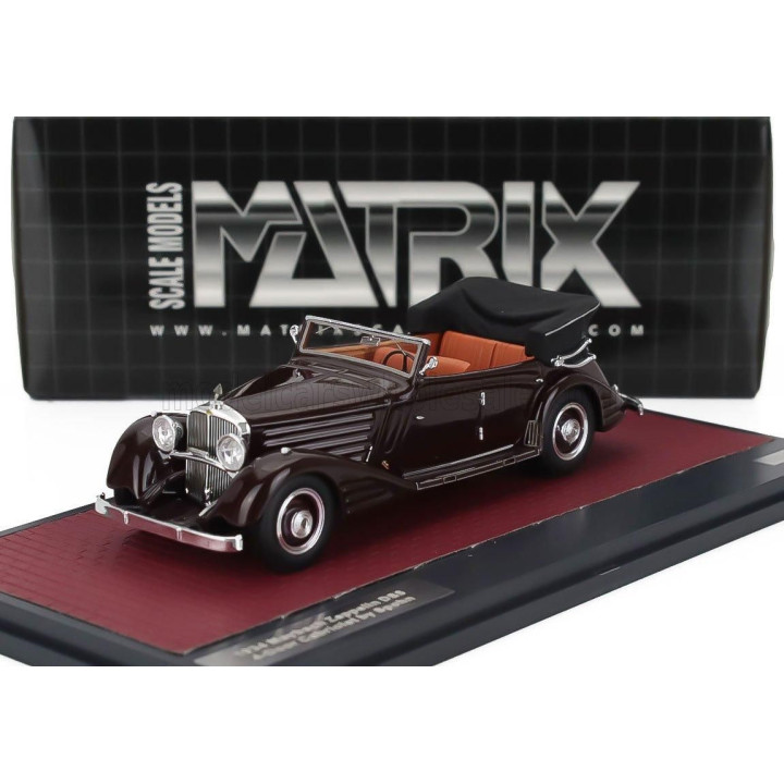 MATRIX SCALE MODELS MAYBACH ZEPPELIN DS8 CABRIOLET OPEN 1934 - BROWN 1/43